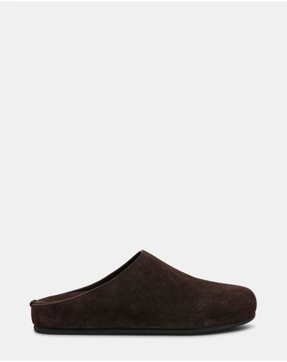 Steve Madden - Fern Brown Suede Mule Flats