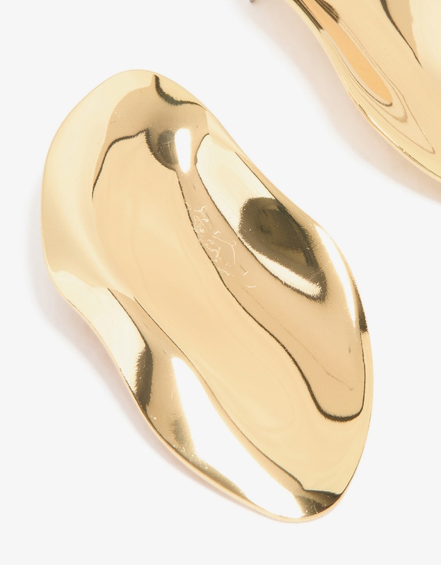 Lovisa - Gold Plated Large Oval Wrapped Organic Earrings