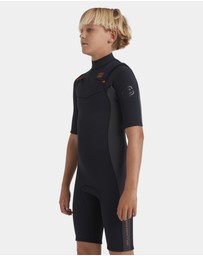 Billabong - Boys 8 to 16 2/2mm Absolute Natural Chest Zip GBS Springsuit