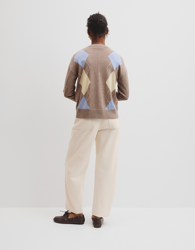 Country Road - Merino Long Sleeve Argyle Knit