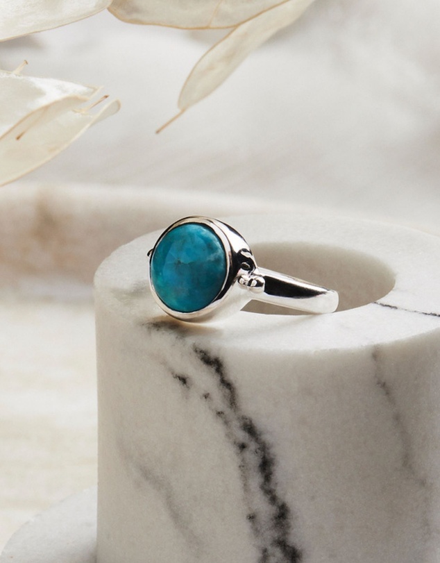 Najo - The Enchantress Silver Turquoise Ring