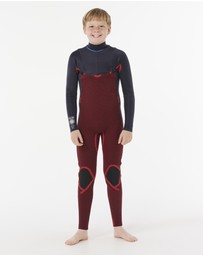Rip Curl - Kids Dawn Patrol 4/3 Chest Zip Steamer