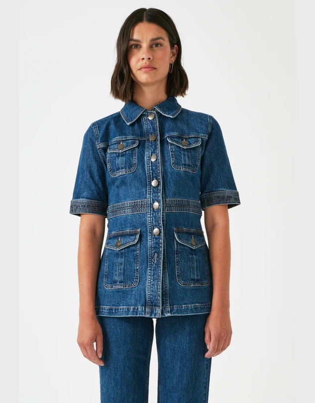 Seventy + Mochi Denim - Ani Jacket in Voyager Vintage