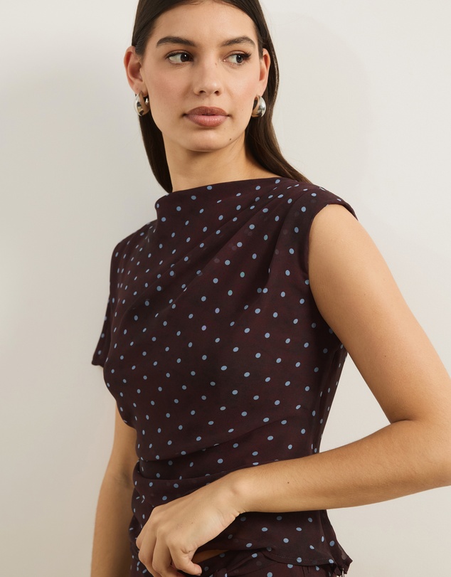 Atmos&Here - Jessica Asymmetrical Printed Top