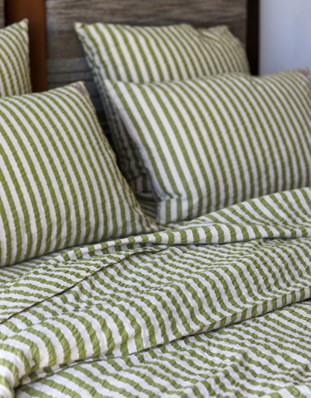 Mosey Me - Seersucker Stripe Quilt Cover