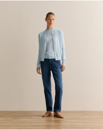 Trenery - Mid Rise Straight Leg Jean in Washed Indigo