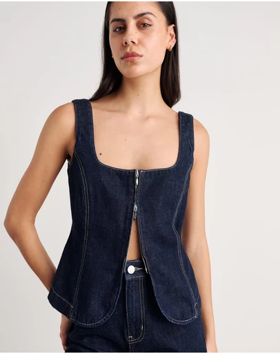 Jag - Cora Denim Bodice