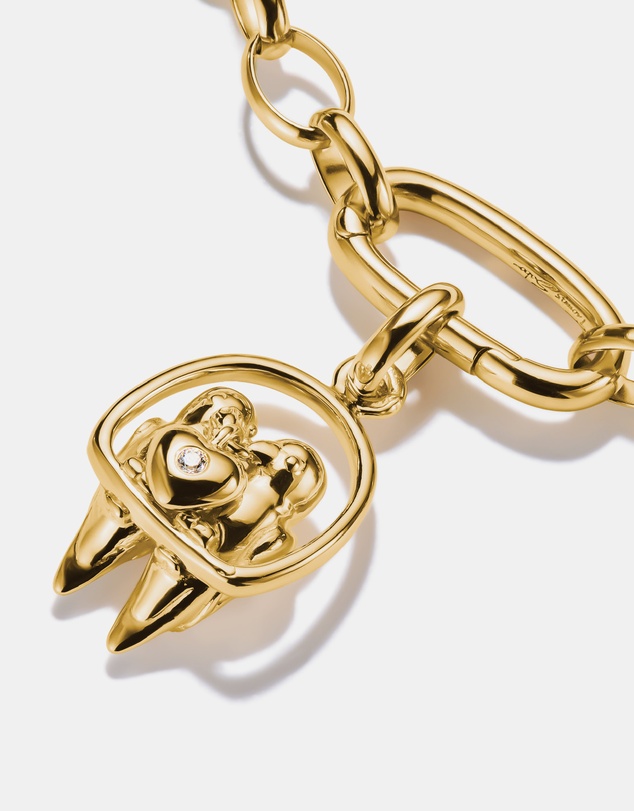 THOMAS SABO - THOMAS SABO Connect Charm lovebirds Gold