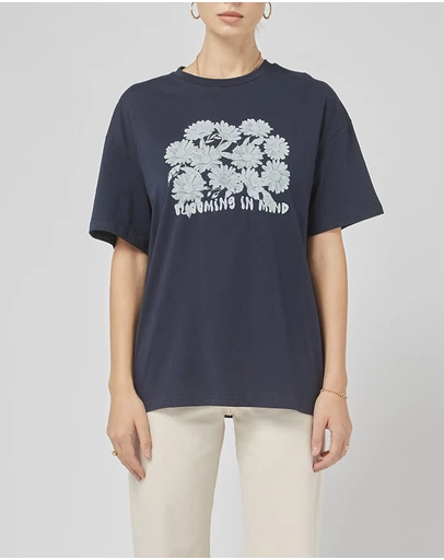 DRICOPER DENIM - Amy Navy Printed Tee