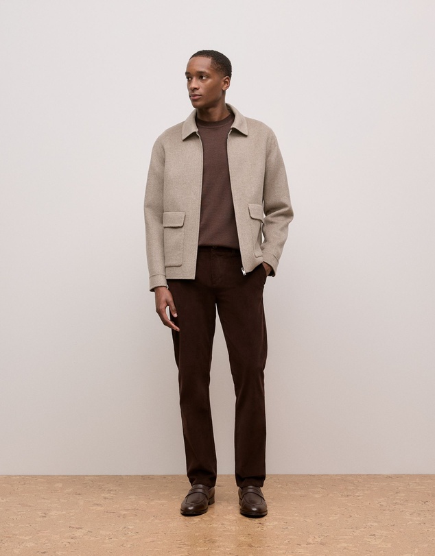 Trenery - Regular Fit Cord Classic Pant in Coffee Bean