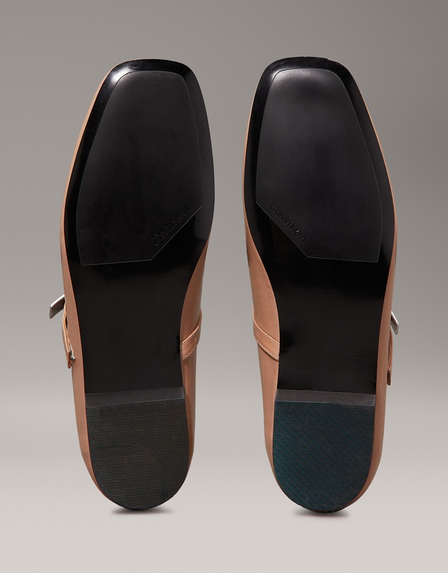 Calvin Klein - Leather Mary Jane Ballerinas