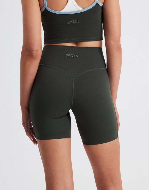 Upstate - Air Sculpt Stripe Bike Short - Urban Ivy