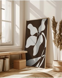 Olive et Oriel - Muted Petals No 5 by Shatha Al Dafai Art Print