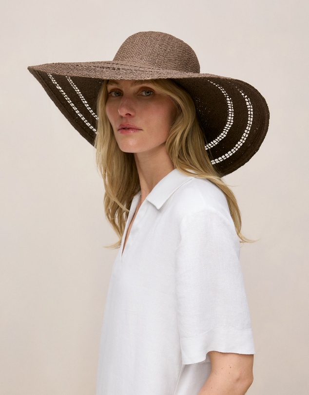 Trenery - Hyams Woven Sun Hat in Espresso