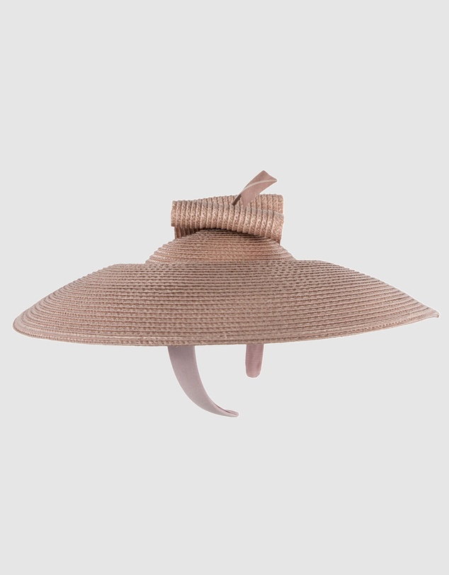 Max Alexander - Saucer Taupe Racing Fascinator Hat
