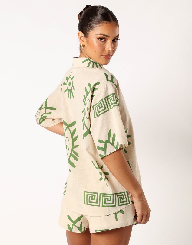 Petal & Pup - Baci Short Set - Beige Green