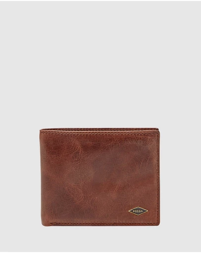 Fossil - Ryan Dark Brown RFID Flip ID Bifold