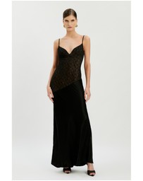 Bardot - Aralia Lace Satin Maxi Dress