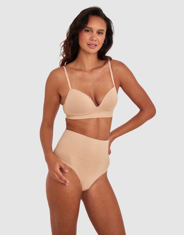 Bras N Things - Cooling Seamfree High Waist V-String - Nude 2