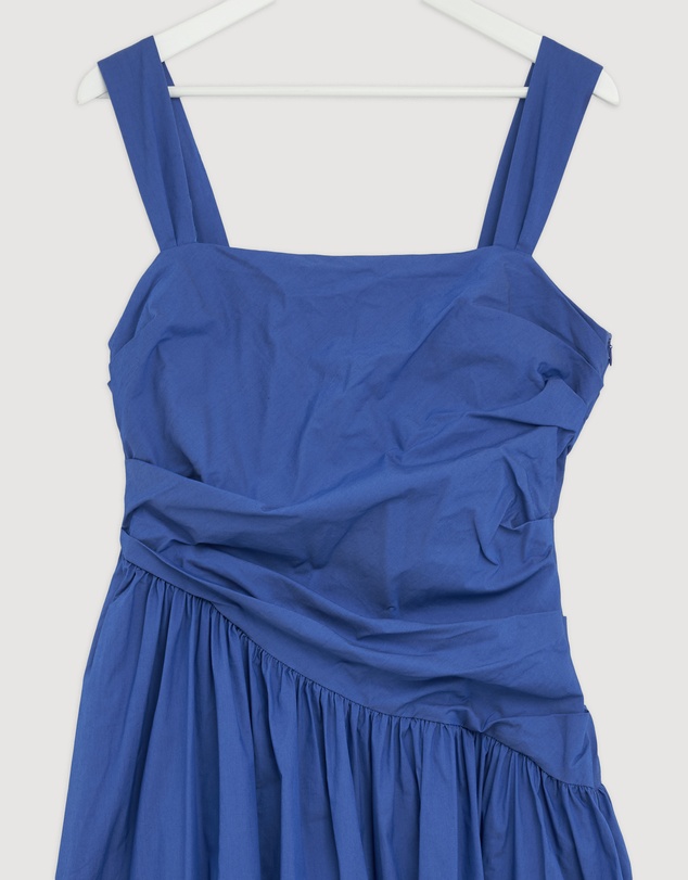 Revibe - Repaired AERE Kylara Ruched Midi Dress - AU 14