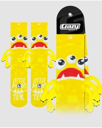Crazy Skates - Crazy Socks Monster Yellow Knee-High Socks