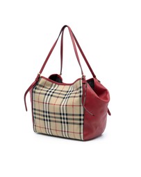 Pre-Loved by Azura Reborn - Pre-Loved Small Haymarket Check Canvas and Leather Canterbury Tote