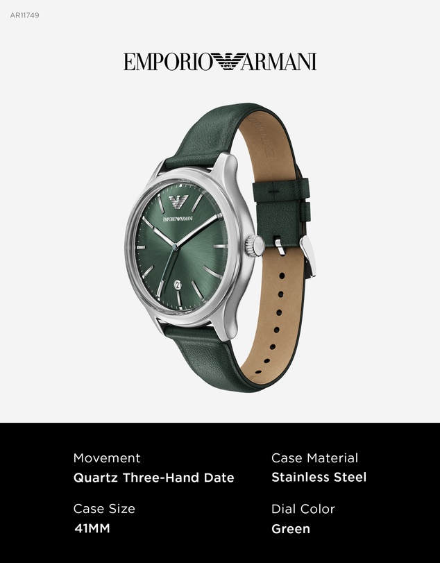 Emporio Armani - Green Analogue Watch