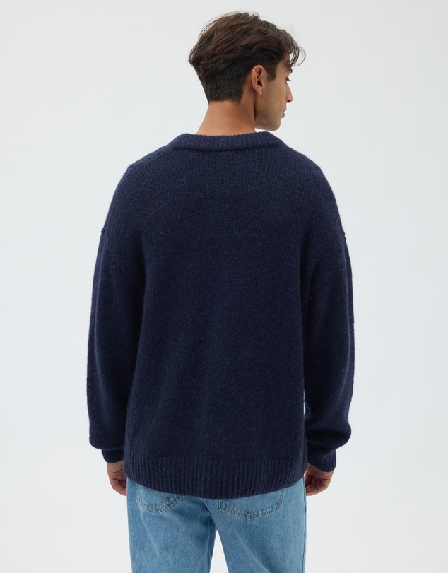AERE - Wool Blend Slouched V-Neck Jumper
