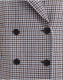 SABA - Prudence Wool Check Peacoat
