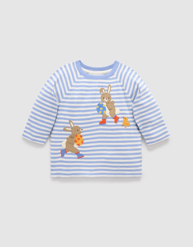 Purebaby - Bunny Egg Thief Tee -Kids-Babies