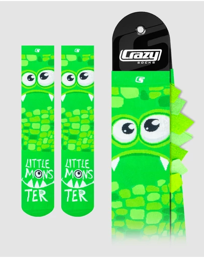 Crazy Skates - Crazy Socks Monster Green Knee-High Socks