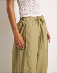 AERE - Organic Cotton Barrel Leg Pants