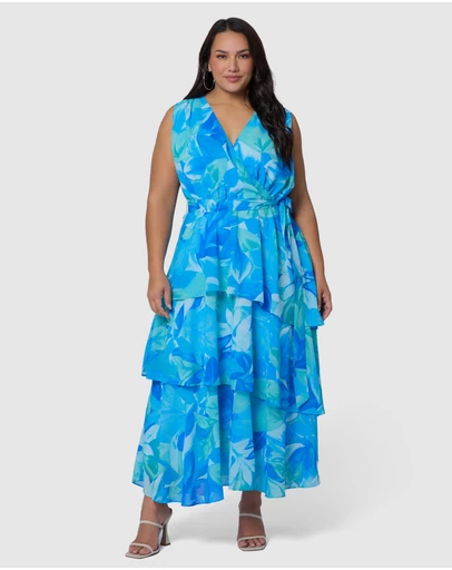 Pink Dusk by Curve Project - Wild Nights Maxi Dress