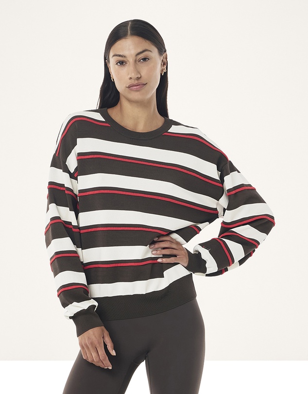 P.E Nation - Retreat Stripe Sweater