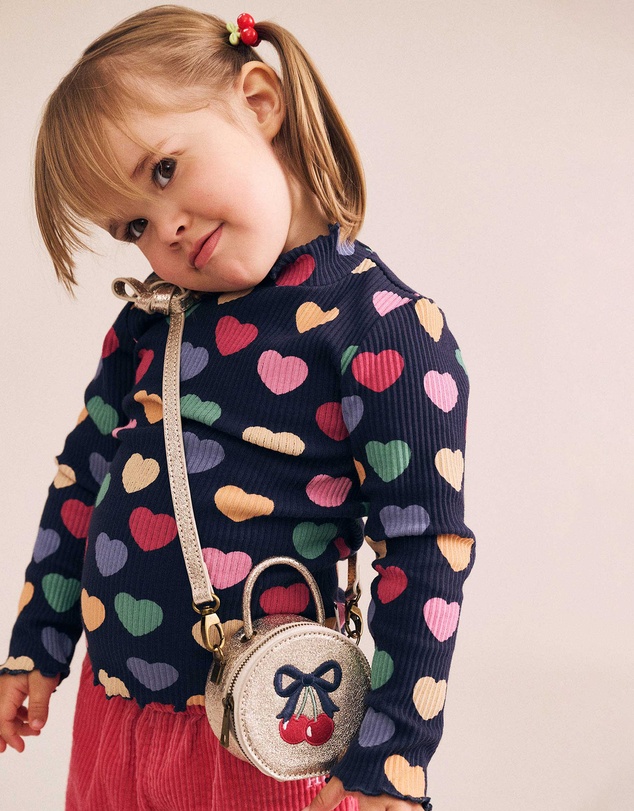 Huxbaby - Multi Hearts Rib Skivvy - Babies-Kids