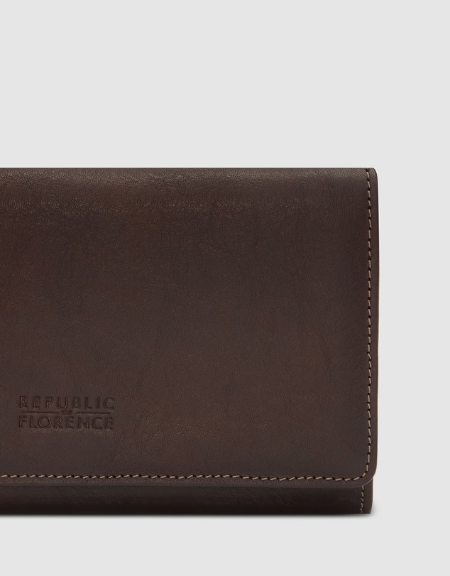 Florence - Carmen Brown Leather Wallet