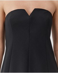 St. Agni - Wool Pinstripe Strapless Bodice