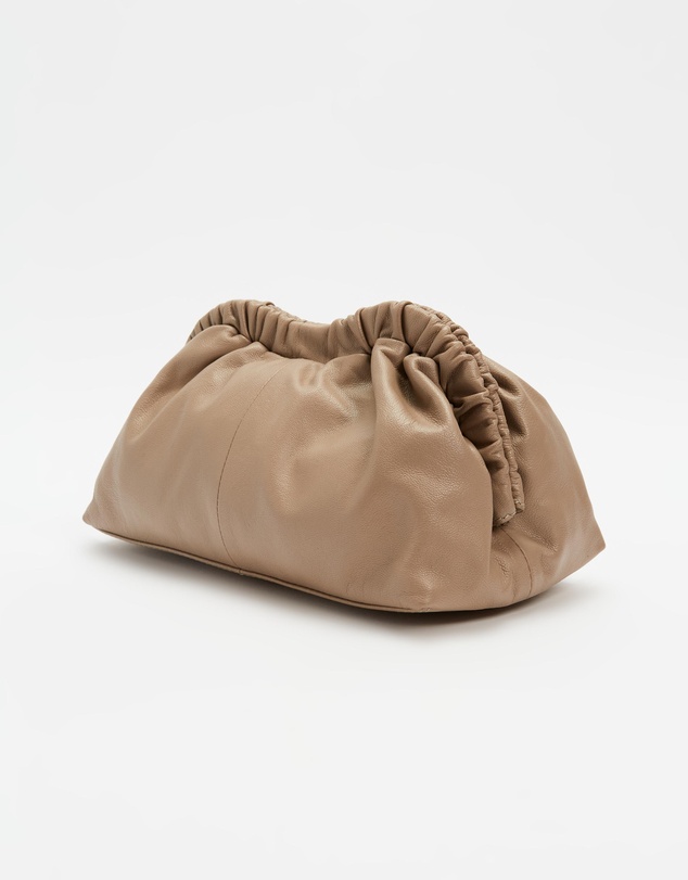 AERE - Scrunch Leather Clutch