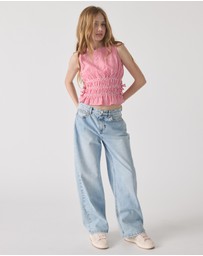 Decjuba Kids - Ash Gingham Tie Top - Teens
