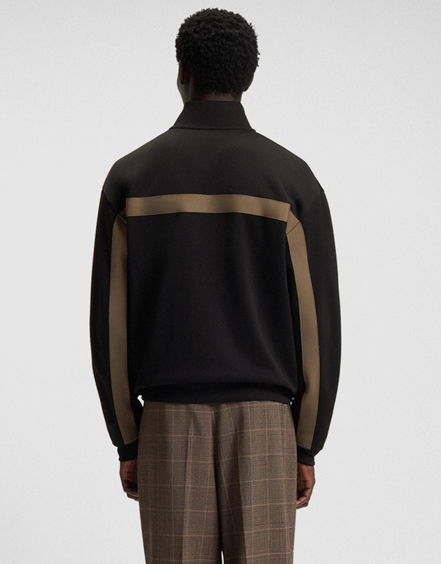 HUGO - Relaxed-Fit Zip-up Sweatshirt With Chevron Tape