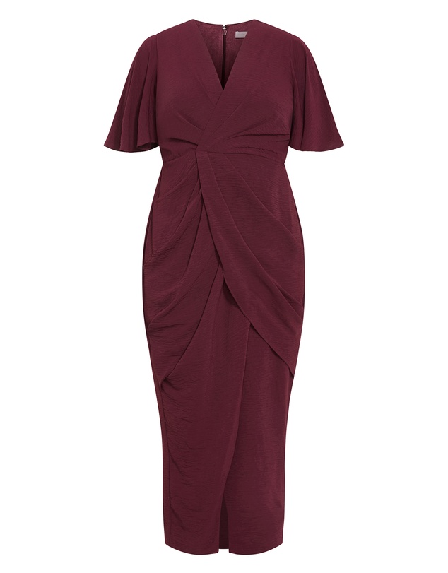 City Chic - Braelynn Drape Maxi Dress