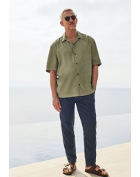 NEXT - Tencel™ Lyocell Short Sleeve Shirt with Cuban Collar