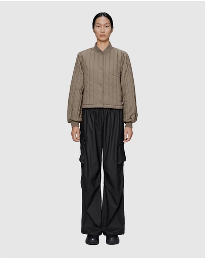 RAINS - Banja Liner Bomber W Jacket Cinder