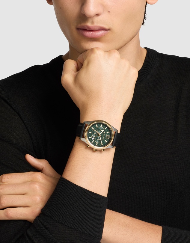 Michael Kors - Lexington Black Chronograph Watch