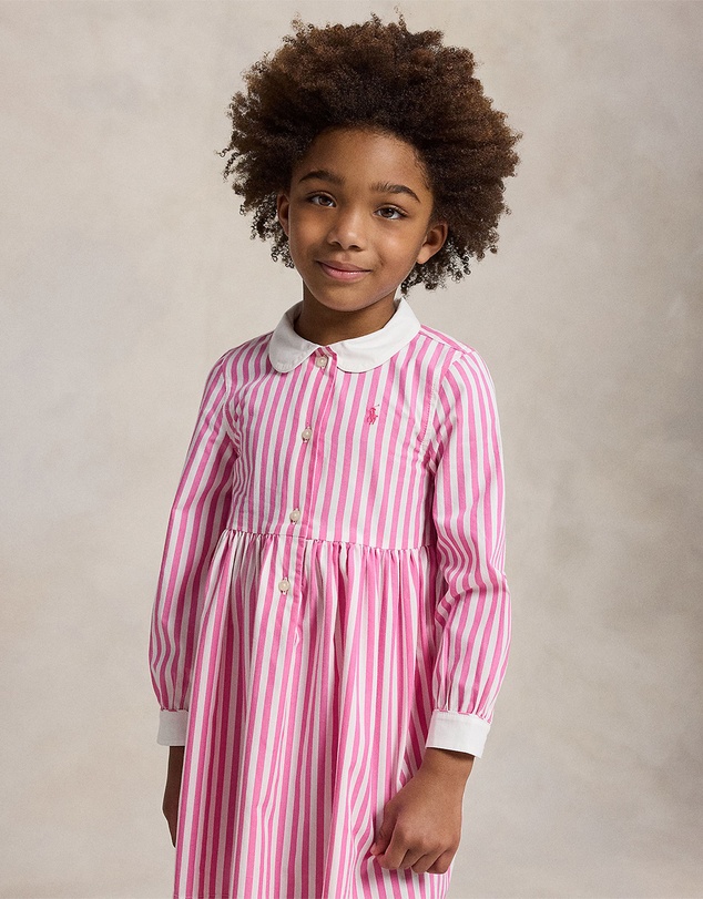 Polo Ralph Lauren - Striped Cotton Poplin Shirtdress - Kids