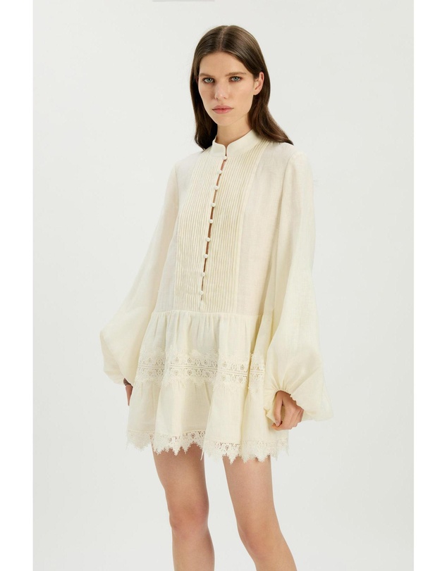 Bardot - Antonia Lace Trim Mini Dress
