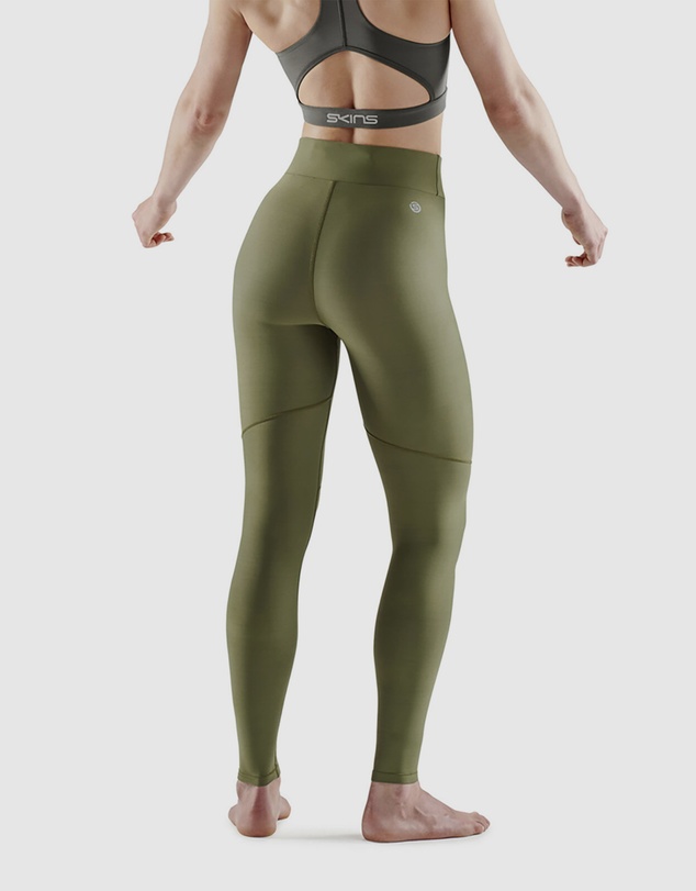 SKINS - SKINS Compression Women's Series-3 Active Soft Long Tight Khaki
