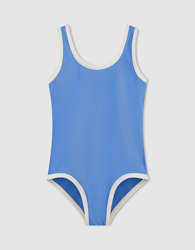 Zulu & Zephyr Mini - Mini Stripe Rib Scoop One Piece - Kids
