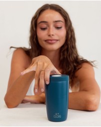 Sky Gazer - Click & Sip Insulated Coffee Cup- Navy
