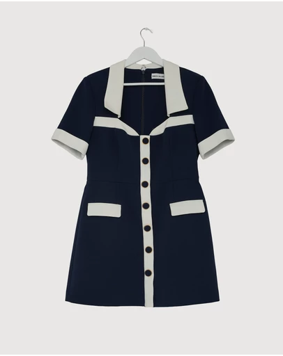 Revibe - Repaired Rebecca Vallance Ula Mini Dress - AU 14
